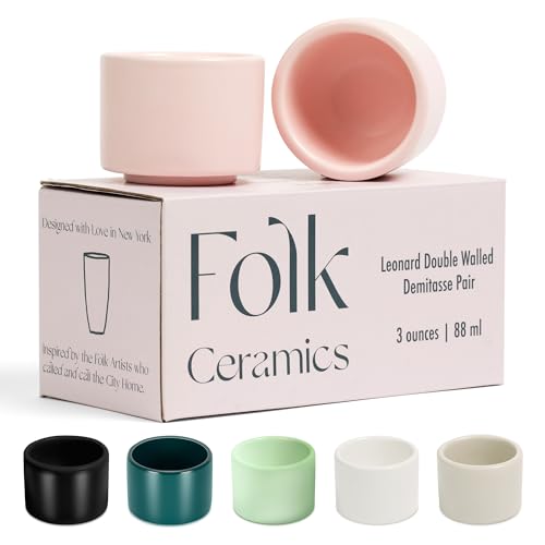 Leonard Ceramic Espresso Cups (2 Count)