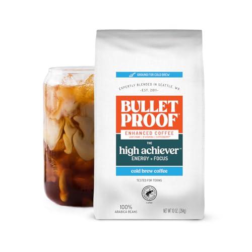 High Achiever Mushroom Cold Brew Coarse Ground Coffee (10 Ounce)