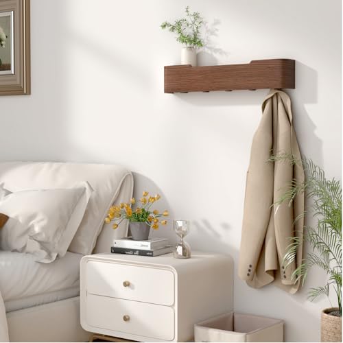 Wall Mounted Coat Rack with Shelf