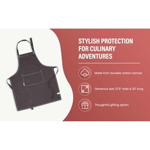 Cotton Solid Aprons for Women with Pocket