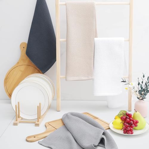 100% Cotton Waffle Weave Kitchen Dish Towels 18 (18 Count)