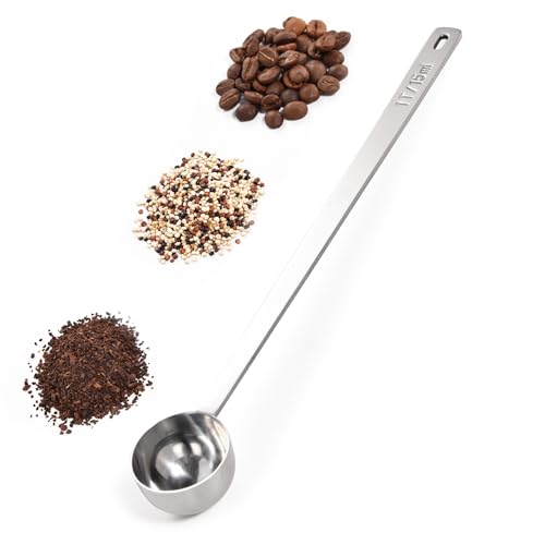 Metal 8.5in Long Handle Coffee Scoop for Ground Coffee