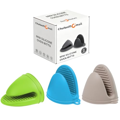Silicone Oven Mitts Heat Resistant Pot Holders for Kitchens (6 Count)