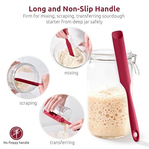 Silicone Jar Spatula for Sourdough Starter