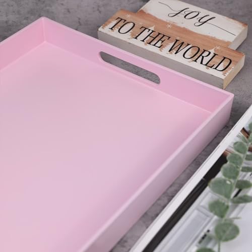 Pink Serving Tray for Coffee Table