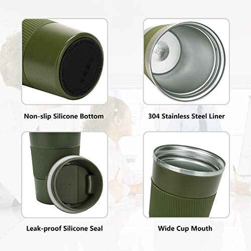 16oz Travel Coffee Mug Spill Proof
