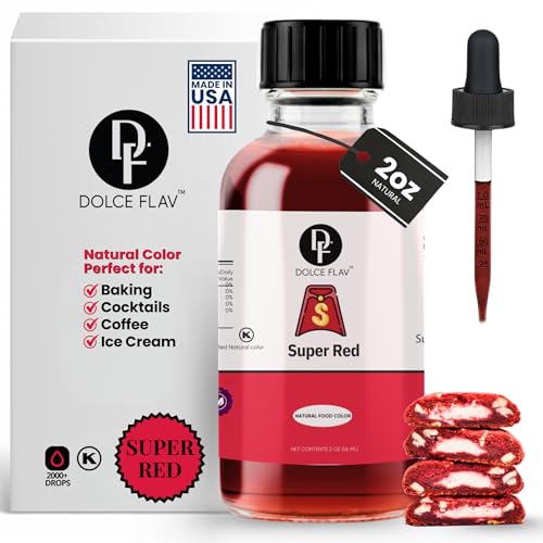 Natural Super Red Food Coloring from Beetroot (2 Fl Oz)