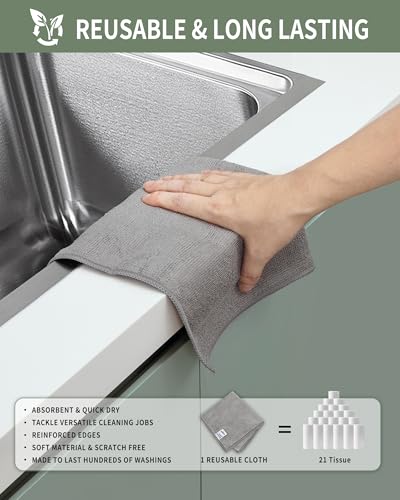 Microfiber Cleaning Cloths (15 Count)