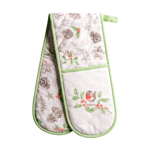 Double Oven Mitts 100% Cotton Double Oven Glove
