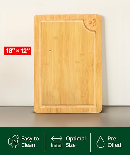 Wooden Cutting Boards for Kitchen Meal Prep & Serving