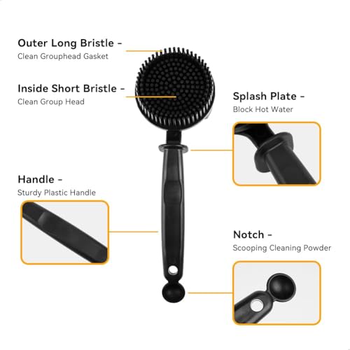 51mm Silicone Espresso Machine Cleaning Brush Grouphead Brush