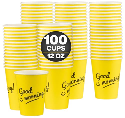 Disposable Coffee Cups (100 Count)