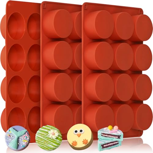 Round Silicone Molds 3 PCS (36 Cavity Count)