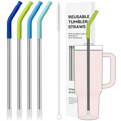 40 oz Straight Metal Straws for 40 oz Stanley Tumbler
