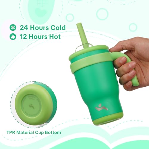 14 oz Tumbler with Handle and Straw