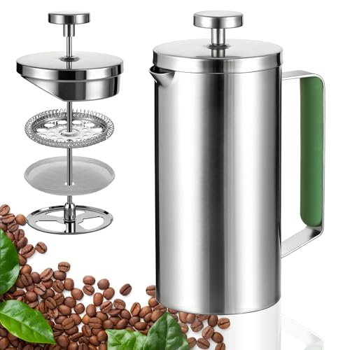 Stainless Steel French Press Coffee Maker 21OZ