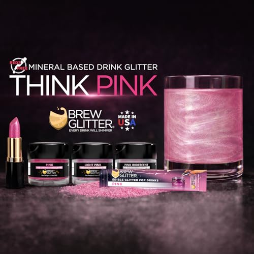 Brew Glitter Pink Edible Drink Glitter