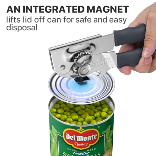 Heavy Duty Hand Can Opener with Comfortable Grip for Seniors