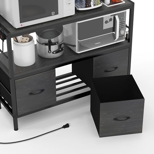 Bakers Rack with Power Outlet (5 Count)