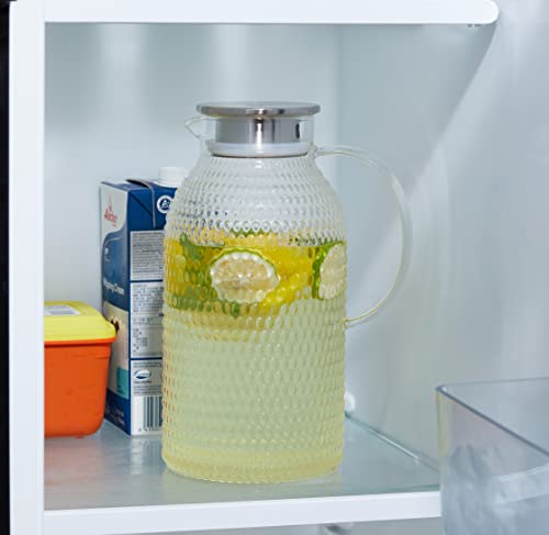 100 Oz Borosilicate Glass Pitcher with Lid