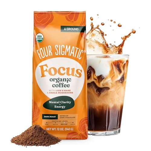 Organic Focus Mushroom Ground Coffee (12 Ounce)