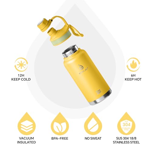 32oz Stainless Insulated Bottle with 2 Leak