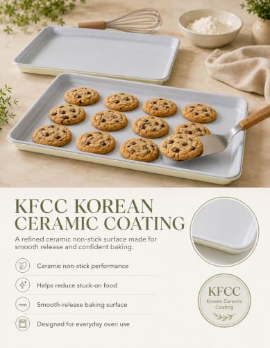 Ceramic Baking Sheet Half Size 17"x11" (2 Count)