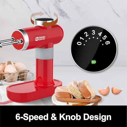 Cordless Rechargeable Hand Mixer for Kitchen