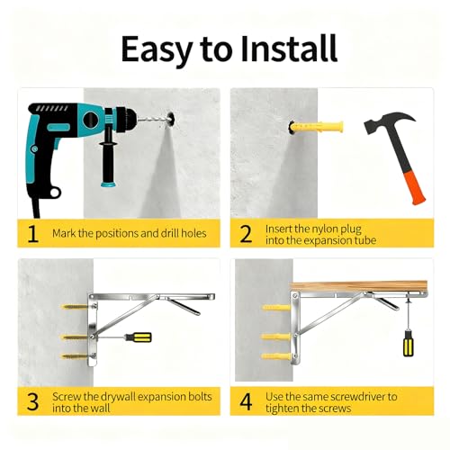 Folding Shelf Brackets (2 Count)