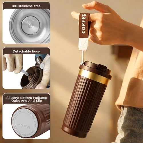 Vacuum Insulated Stainless Steel Travel Coffee Mug