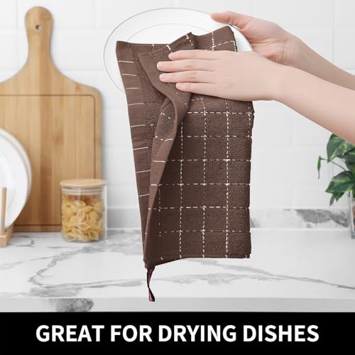 100% Cotton Terry Kitchen Dish Cloths (6 Count)