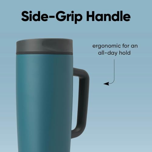 SmoothSip Slider Stainless Steel Insulated Travel Mug with Handle