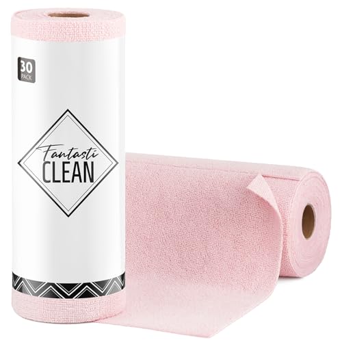 Microfiber Cleaning Cloth Roll (30 Count)