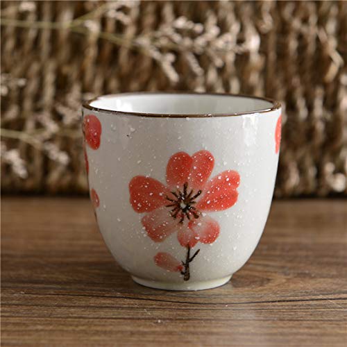 Tea Gift Set Tea Set Ceramic Teapot with Handle Porcelain Flower Tea Set Teapot and 2 Cups