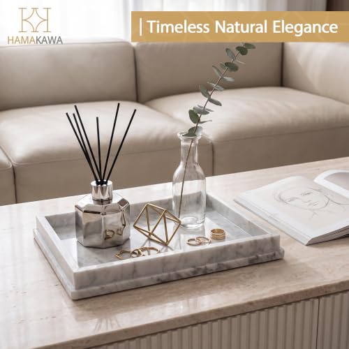 Italian Real Natural Marble Bathroom Vanity Tray 12 inch