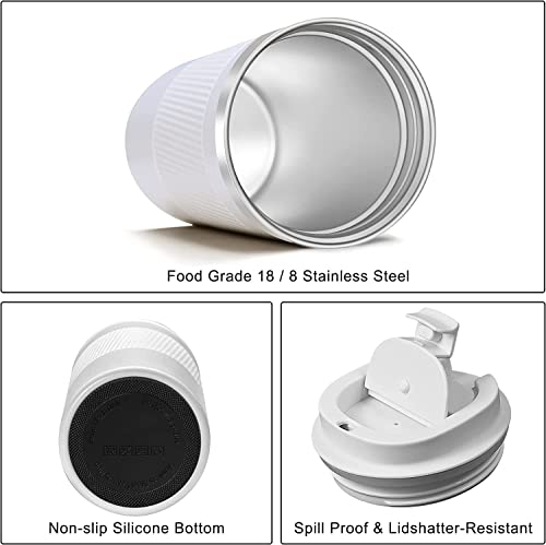 Travel Coffee Mug Spill Proof Leakproof 16 oz Insulated Coffee Mug with Screw Lid