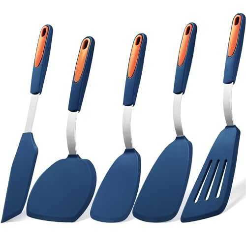 5 Pieces Silicone Spatula Set (5 Count)