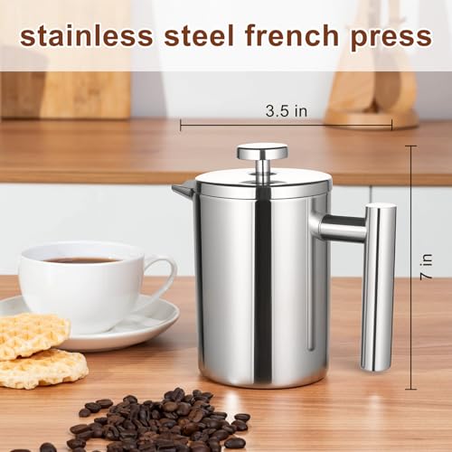 French Press Coffee Maker with Scale