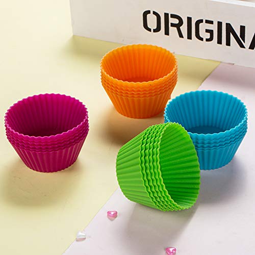 Silicone Cupcake Baking Cups Muffin Liners Reusable Silicon Muffin Tin Non