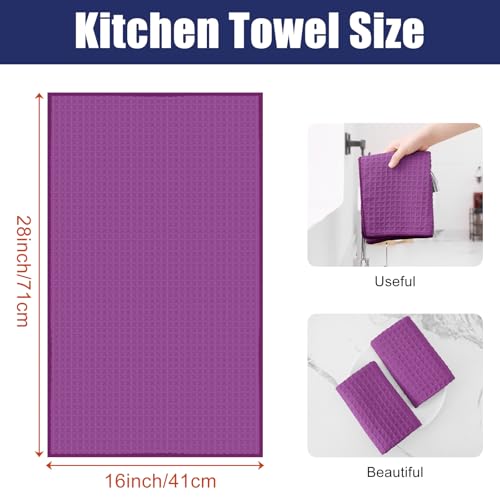 Microfiber Waffle Weave Kitchen Towels (6 Count)