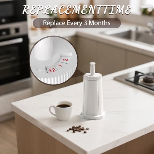 Replacement Water Filter for Breville Espresso Machine Barista Touch Bes880 (6 Count)