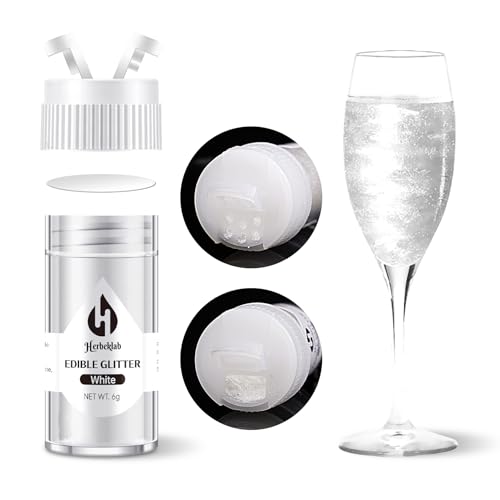 White Edible Glitter