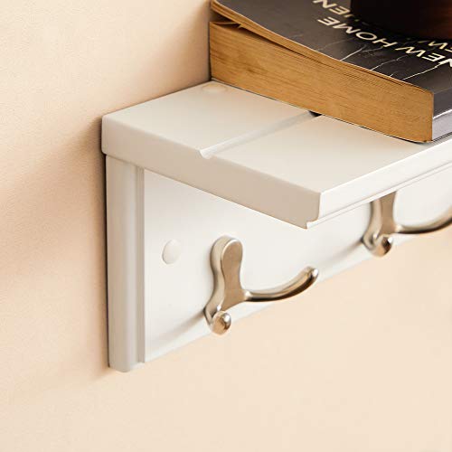 Wall Mounted Coat Rack with Shelf