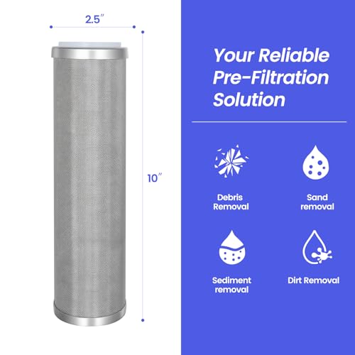 Stainless Steel Cleanable Wire Mesh Filter Cartridge 10”Length