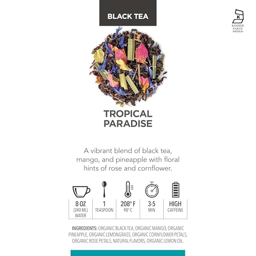 Tropical Paradise Loose Leaf Black Tea with Mango & Pineapple
