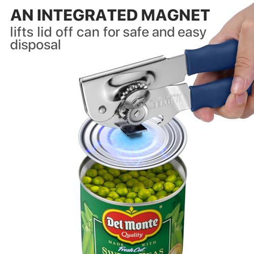 Heavy Duty Hand Can Opener with Comfortable Grip for Seniors