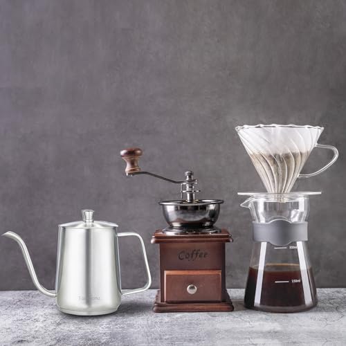 Gooseneck Pour Over Coffee Kettle 30 fl oz Stainless Steel Hand Drip Coffee Pot With Long Narrow Spout