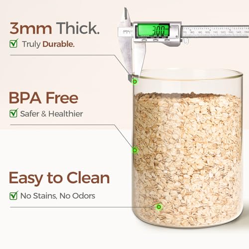 Flour Sugar Storage Containers 4 Qt (2 Count)