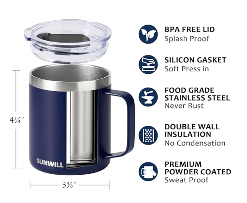 Travel Coffee Mugs Set of 4 (4 Count)
