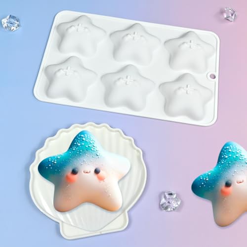 Cute Star Cartoon Shaped Dessert Mousse Molds 3d Silicone Cake Mold Muffin Pan Baking Tools For Cakes Decorating Supplies